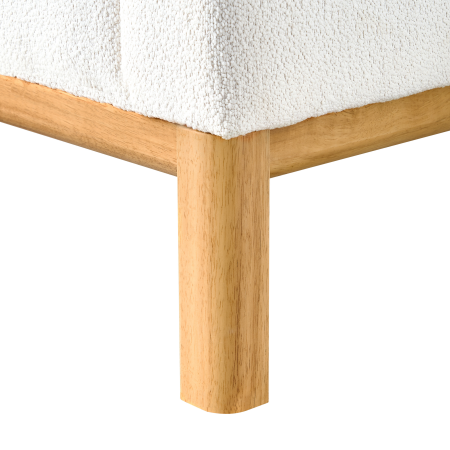 Canapea cu 3 locuri SOSJO Boucle Alb-murdar [8]