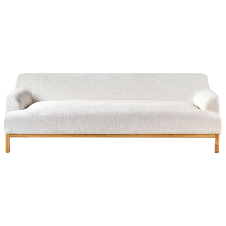 Canapea cu 3 locuri SOSJO Boucle Alb-murdar [3]