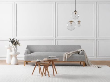 Canapea cu 3 locuri - 3-Seater Sofa SOSJO Light Grey