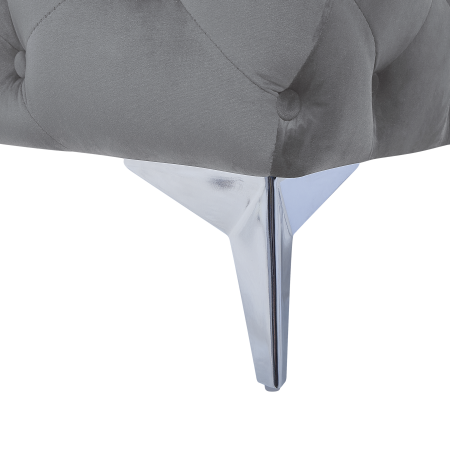 Canapea cu 3 locuri SOTRA Catifea Gri [9]