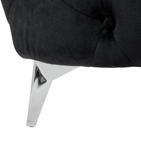 SOTRA 3-seater sofa Black velvet [7]