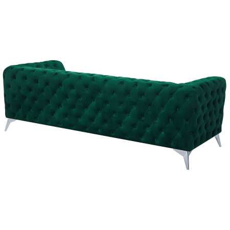 3-seater sofa SOTRA Velvet Emerald green [4]