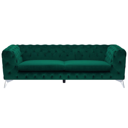 3-seater sofa SOTRA Velvet Emerald green [1]