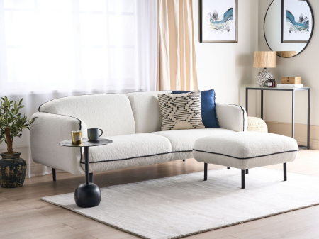 Canapea cu 3 locuri - 3-seater sofa TONSBERG Boucle White