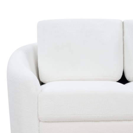 Canapea cu 3 locuri TROSA Boucle Alb [6]