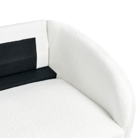 Canapea cu 3 locuri TROSA Boucle Alb [8]