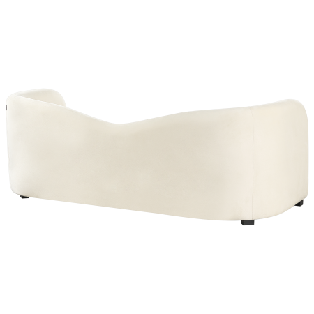 3-seater sofa VELTADA Off-white velvet [4]