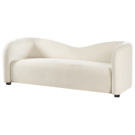 3-seater sofa VELTADA Off-white velvet [3]