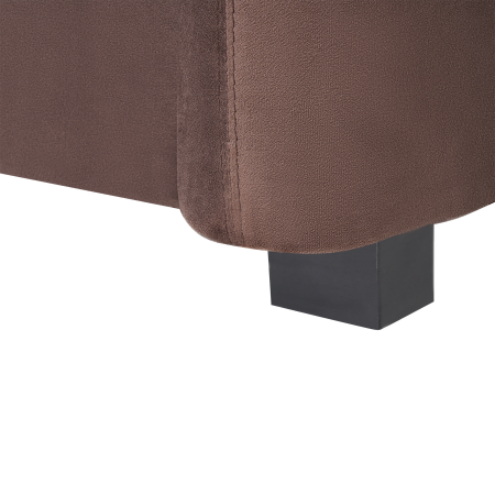 3-seater sofa VELTADA Velvet Dark brown [8]