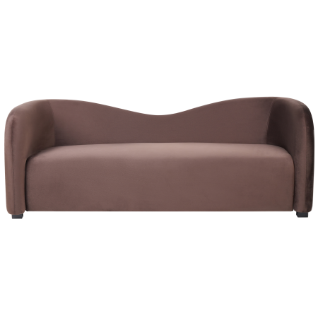 3-seater sofa VELTADA Velvet Dark brown [1]
