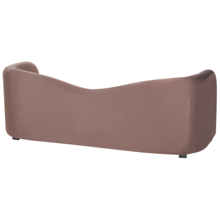 3-seater sofa VELTADA Velvet Dark brown [4]