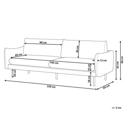 3-seater sofa VINTERBRO Grey Velvet [2]