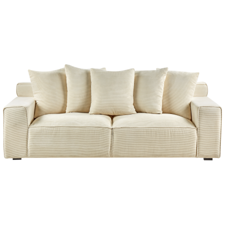 3-seater sofa VISKAN Velour Light Beige [3]