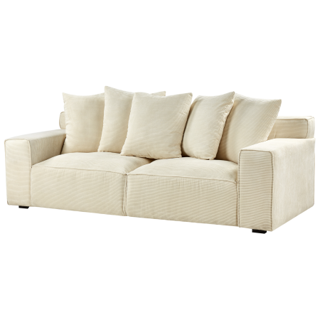 3-seater sofa VISKAN Velour Light Beige [4]