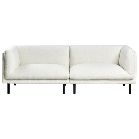 Canapea cu 3 locuri VORGOD Boucle Alb-murdar [3]