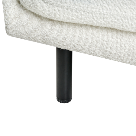 Canapea cu 3 locuri VORGOD Boucle Alb-murdar [8]