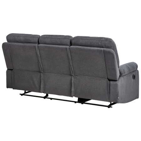 BERGEN II 3-seater manual recliner sofa Dark Grey [6]