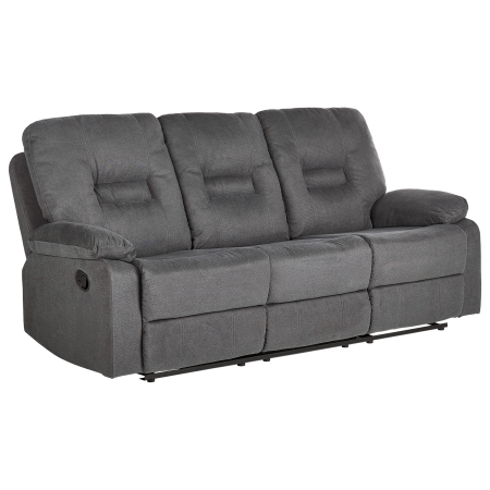 BERGEN II 3-seater manual recliner sofa Dark Grey [3]