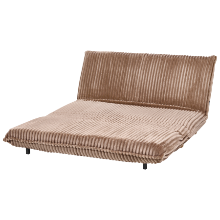 Canapea extensibilă cu 2 locuri ABISKO Blană artificială Maro deschis [6]