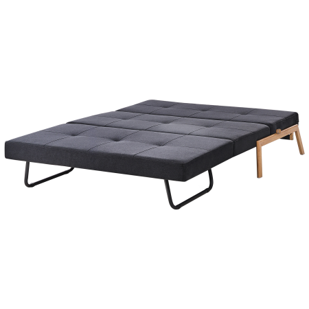 Canapea extensibilă cu 2 locuri EDLAND  Negru [6]