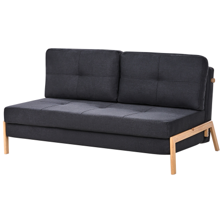 Canapea extensibilă cu 2 locuri EDLAND  Negru [3]