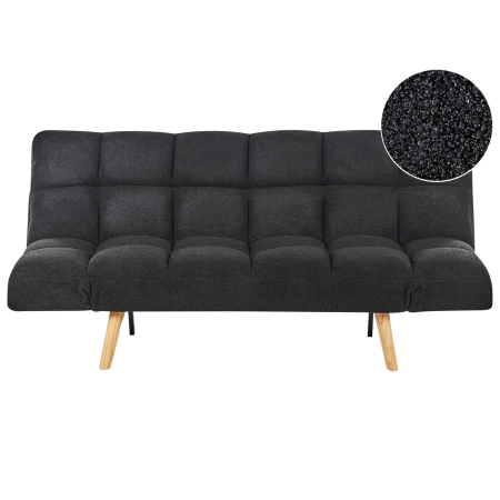 2-seater sofa INGARO Boucle Black [1]