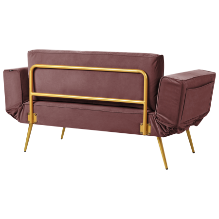 SAARELA 2-seater sofa bed Velvet Pink [7]