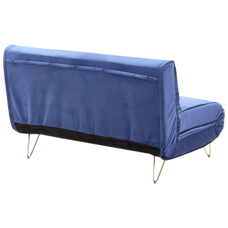 Canapea extensibilă cu 2 locuri VESTFOLD Catifea Bleumarin [5]