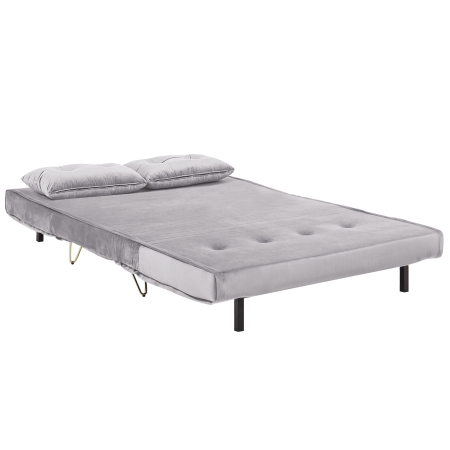 VESTFOLD 2-seater sofa bed Grey Velvet [6]