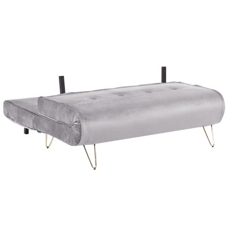 VESTFOLD 2-seater sofa bed Grey Velvet [4]