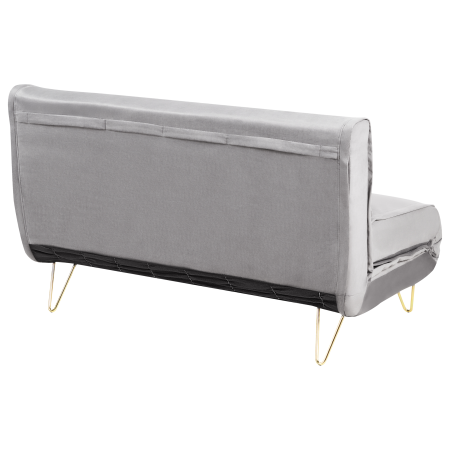 VESTFOLD 2-seater sofa bed Grey Velvet [5]
