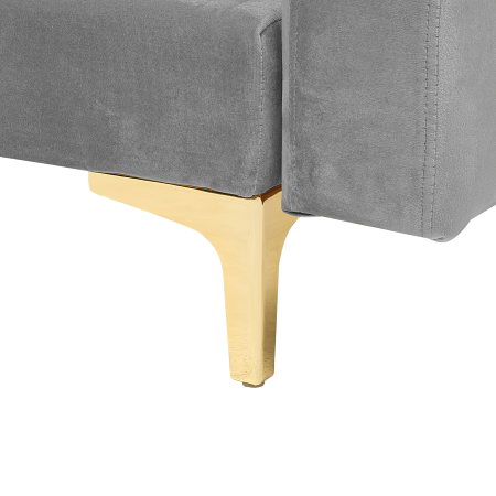 3-seater sofa ABERDEEN Velvet Grey Extendable [5]