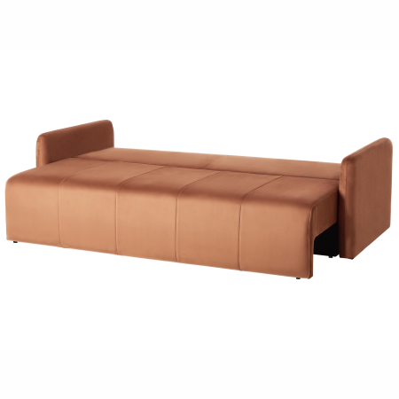 3-seater sofa bed EGGE Velvet Golden brown [4]