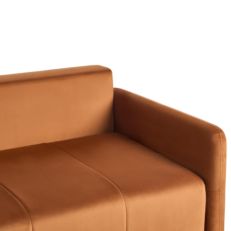3-seater sofa bed EGGE Velvet Golden brown [7]