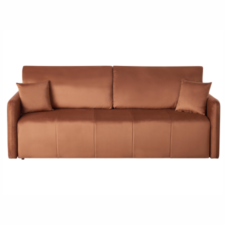 3-seater sofa bed EGGE Velvet Golden brown [1]
