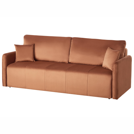 3-seater sofa bed EGGE Velvet Golden brown [3]