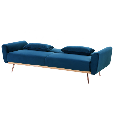 2-seater sofa with 3-seater EINA Velvet Navy Blue [4]