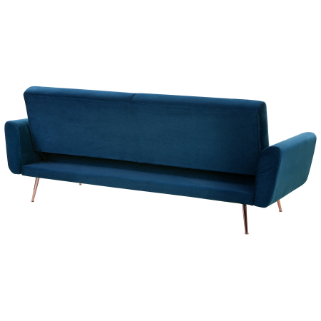 2-seater sofa with 3-seater EINA Velvet Navy Blue [5]