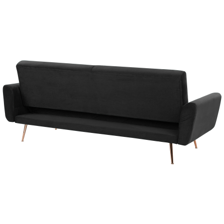 3-seater sofa bed EINA Black Velvet [7]