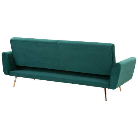 Canapea extensibilă cu 3 locuri EINA Catifea Verde smarald [7]
