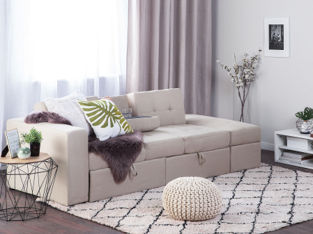 Canapea cu 3 locuri - 3-seater sofa FALSTER Beige with storage