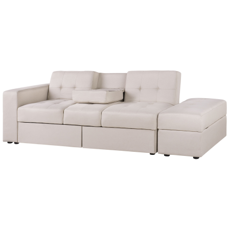 3-seater sofa FALSTER Beige with storage [4]