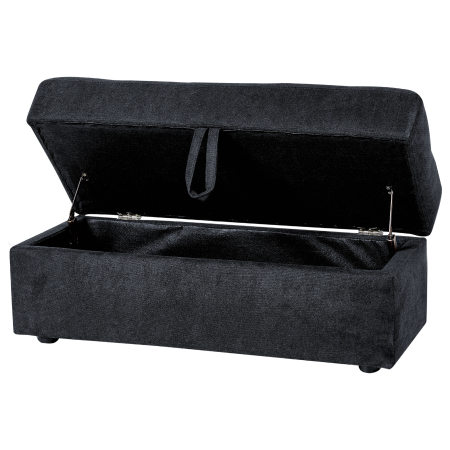 Canapea extensibilă cu 3 locuri FALSTER  Negru cu depozitare [8]