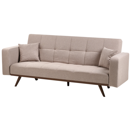 Canapea extensibilă cu 3 locuri HJULBY Maro deschis [3]