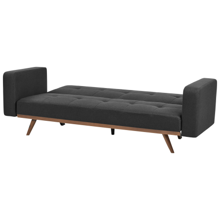 Canapea extensibilă cu 3 locuri HJULBY Negru [4]