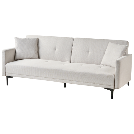 Canapea extensibilă cu 3 locuri LUCAN  Bej deschis [3]