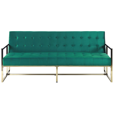 MARSTAL 3-seater sofa Emerald green velvet [1]