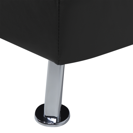 Canapea extensibilă cu 3 locuri ROXEN Piele ecologică Negru [7]