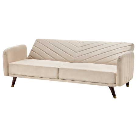 3-seater sofa bed SENJA Velvet Beige [4]