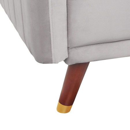 3-seater sofa SENJA Velvet Light Grey [8]